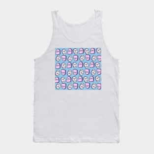 Pastel - Tombstone & Skull - Blue Tank Top